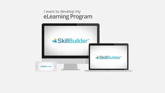 screenshot of SkillBuilder LMS